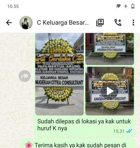 Pengiriman Papan Bunga Duka Kedoya Utara